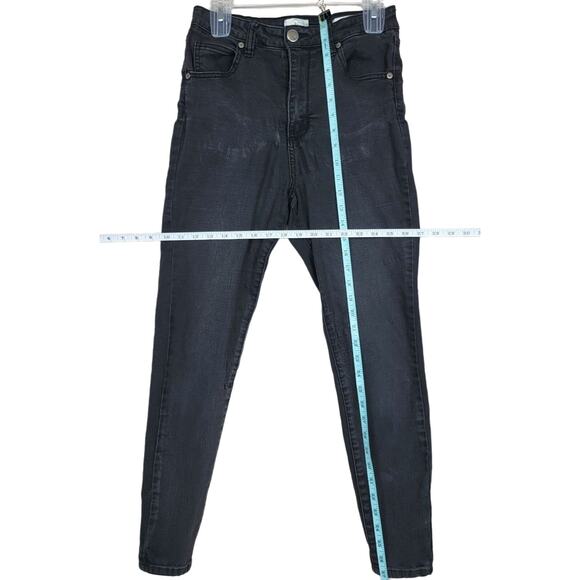 Cotton On 91 High Grazer Skinny Ankle Jeans Women 8 Black Stretchy Pants - Picture 6 of 9